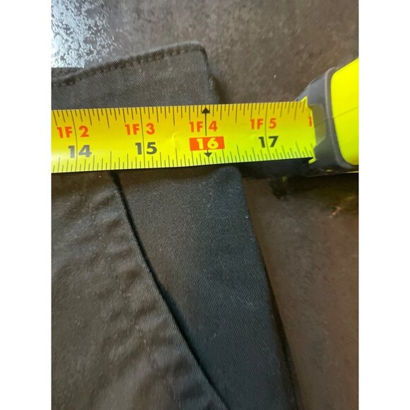 Lee Comfort Waistband Black Stretch Flat Front Pants Sz 14 - Picture 10 of 13